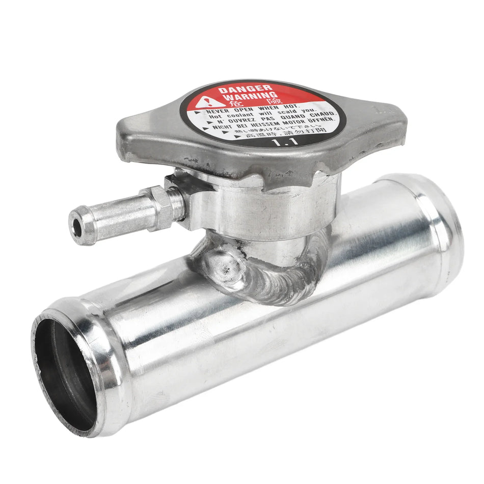 Garnitură de umplere a furtunului radiatorului inline pentru mașini, capac de 16 PSI, 32mm OD din aluminiu lustruit