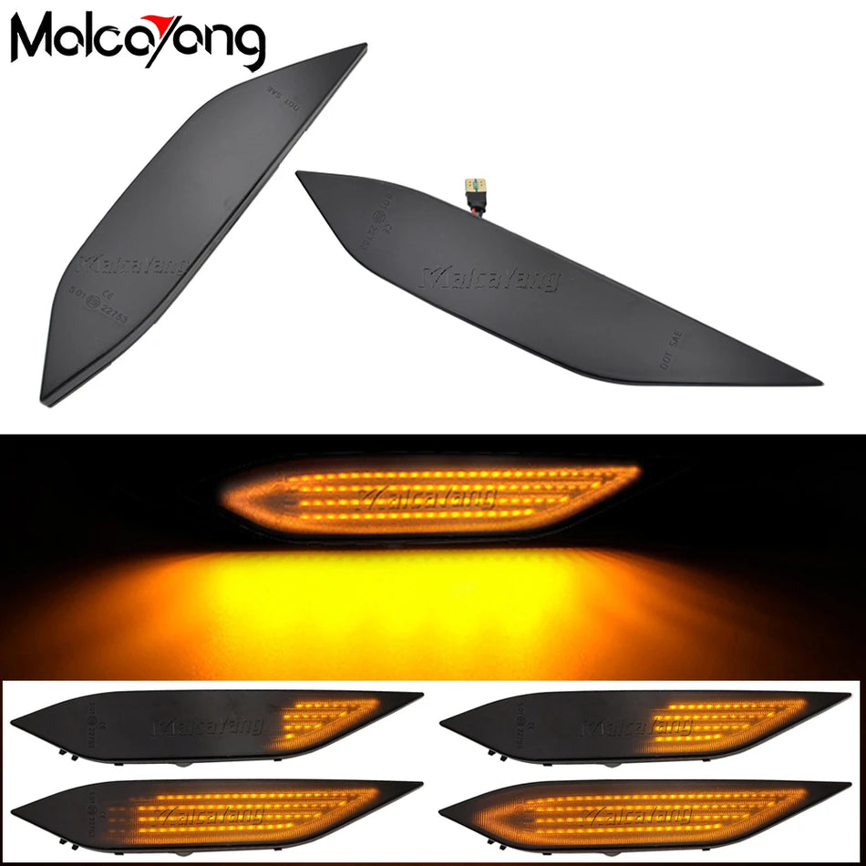 Luces de Marcador Lateral de Señal de Giro LED Dinámicas para Porsche Cayenne 958 92A