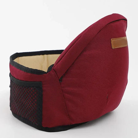 Multicolor Baby Carrier Waist Stool with 45&deg; Sling Hold | Infant Hip Seat Wine Red