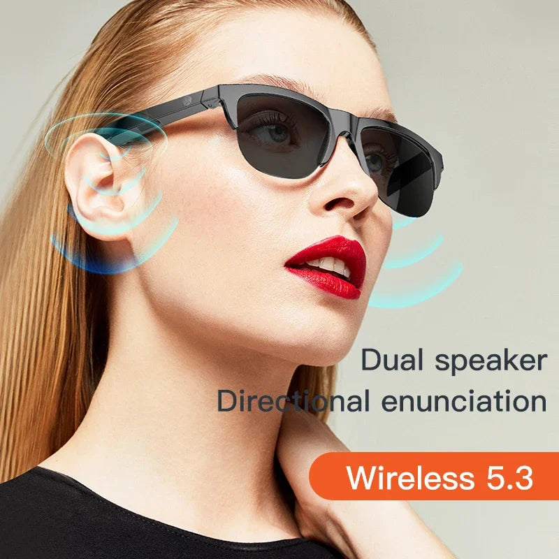 VIKEFON Smart Bluetooth V5.3 Sunglasses with HIFI Audio and UV Protection