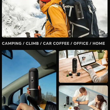 Portable Wireless Espresso Machine Heated Coffee Maker
