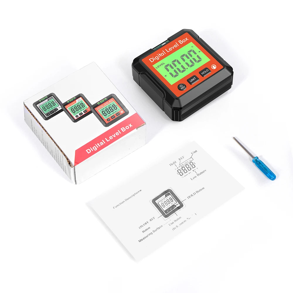 360 Degree Angle Finder Magnetic Protractor - Precise
