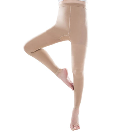NoEnName Null Compression Pantyhose &ndash; 20-30mmHg Graduated Support for Varicose Veins Beige / M
