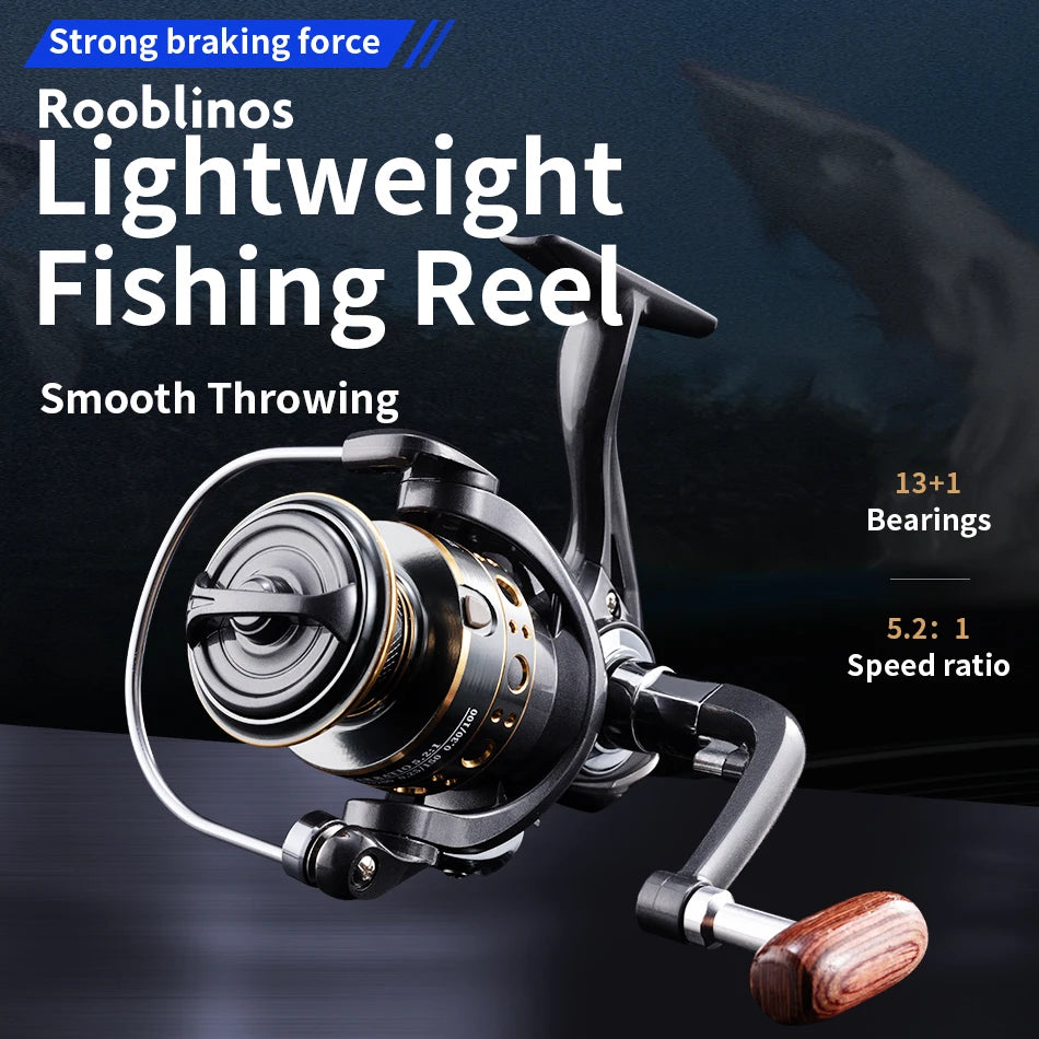 Rooblinos BK Spinning Fishing Reels For Saltwater Freshwater Metal ...
