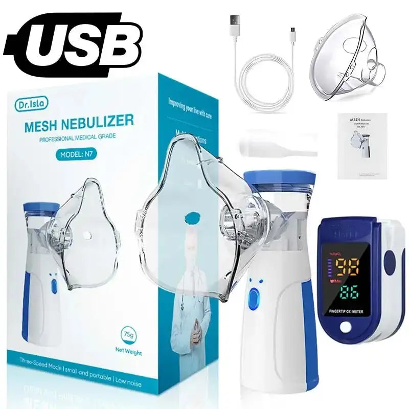 YUKUI Fingertip Pulse Nebulizer &ndash; Portable Asthma Inhaler with Dual Mode Mode 7
