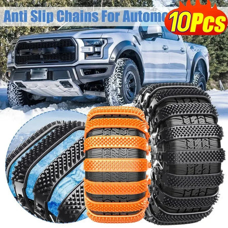 Snow Chain Tire Chain 10 In 1 Polyurethane Set &ndash; All Weather