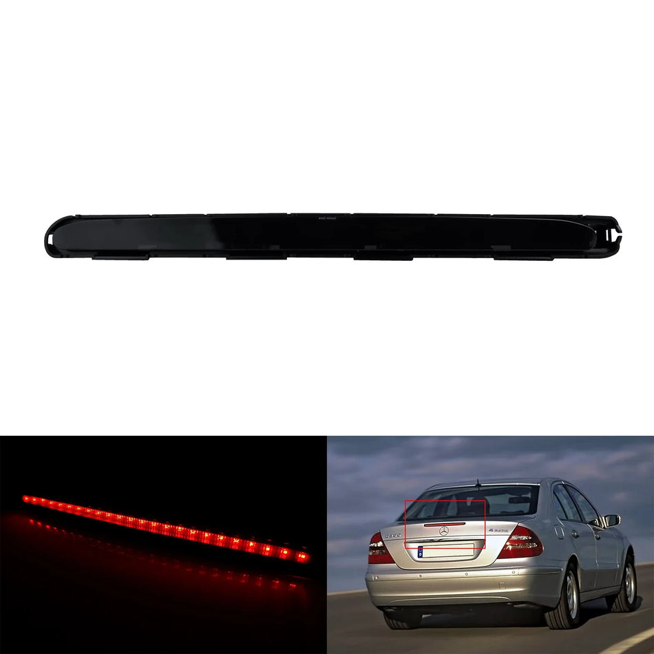 Sada třetího brzdového světla s černým kouřovým LED sklem pro Mercedes-Benz W211 E-Class
