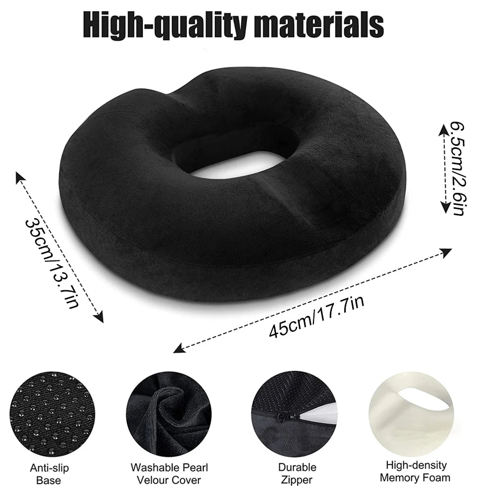 Donut Pillow Cushion &ndash; Relief for Hemorrhoids and Tailbone Pain
