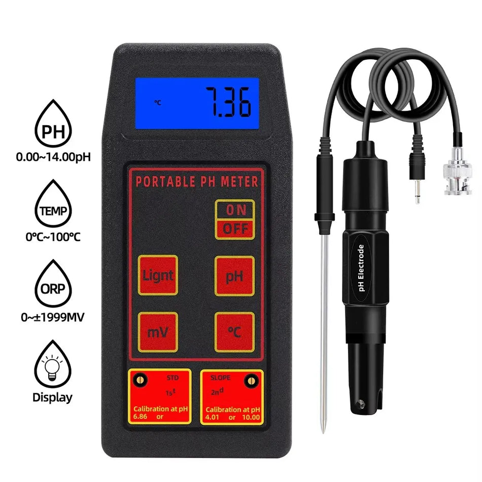 PH-8424 3 in 1 pH/ORP/TEMP Meter &ndash; Waterproof Portable Default Title