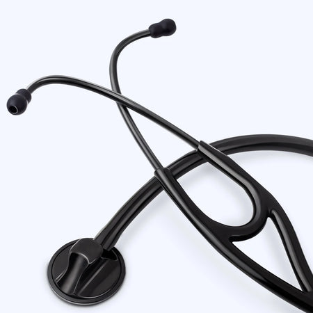 Professional Cardiology Stethoscope - Single Head Design 118-Black