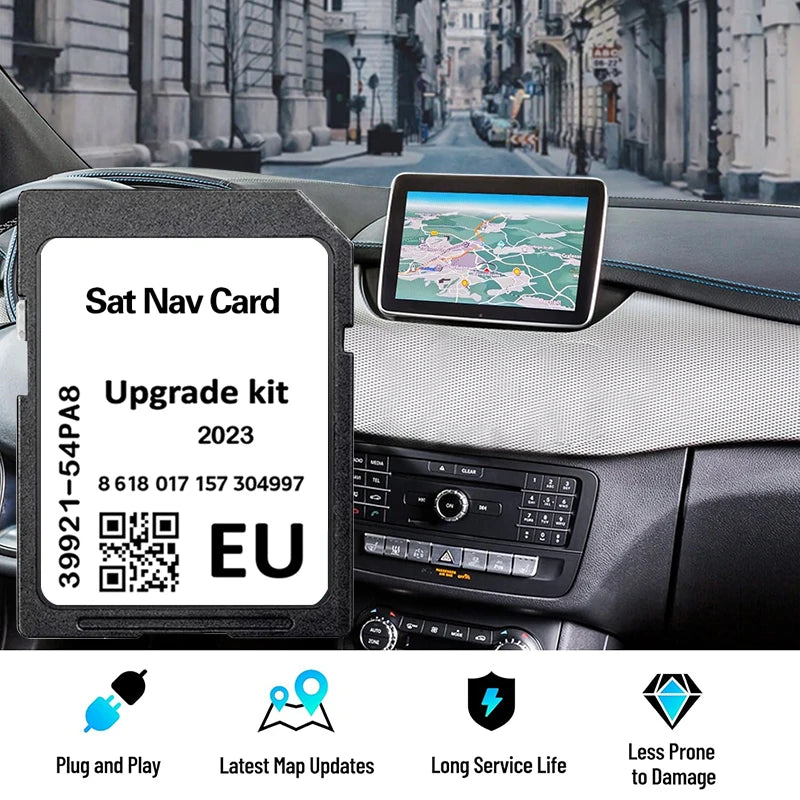 Tarjeta de Navegación Satelital Mapas de Europa 2023 para Suzuki Vitara/Swift/S-Cross/Ignis