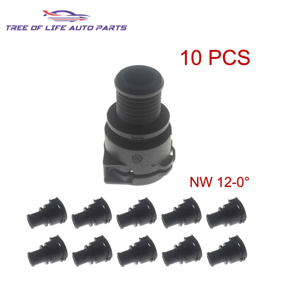 Hose Connector for BMW NW12 0 Degree PA66 Radiator Coolant Hose Fitting For Engine Cooling System