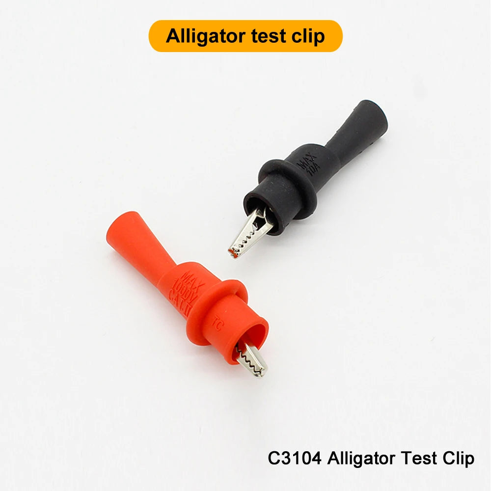 TK HOT BSIDE Professional Multimeter Probe Leads &ndash; Insulated C3104 Alligator Clip / CHINA