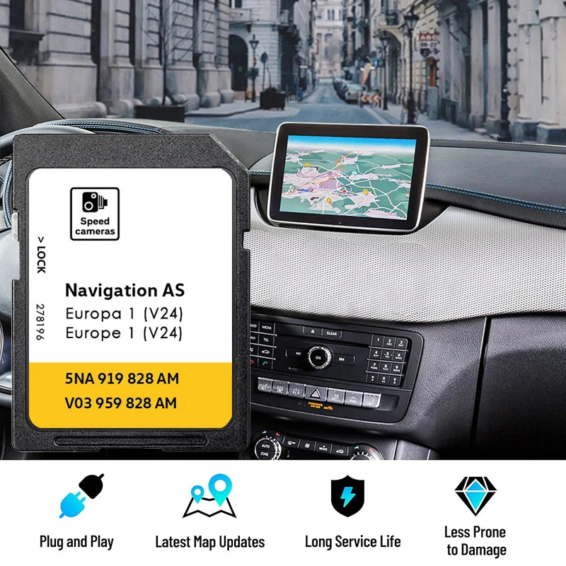 Card de memorie pentru actualizarea navigației VW Discover Media Europa 2026