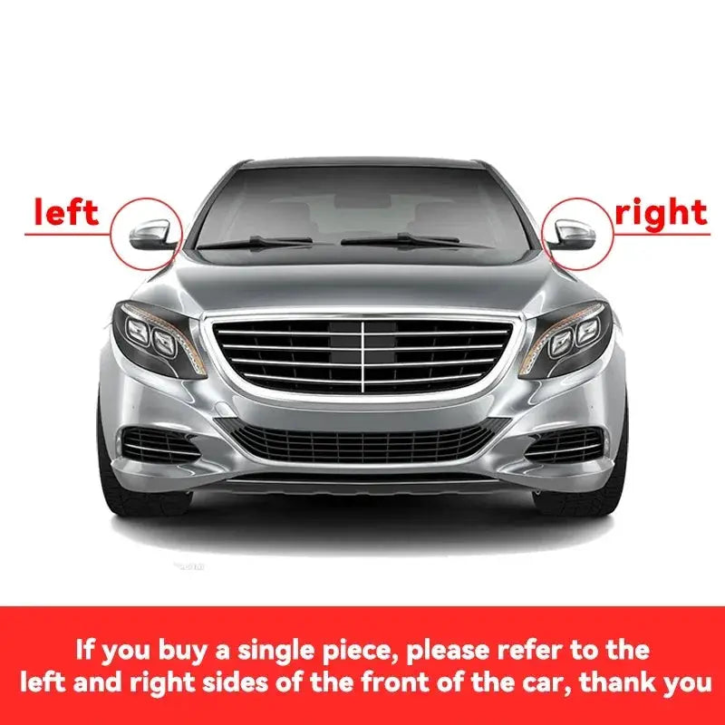 1 Pair Gloss Black Car Rear View Door Wing Mirror Side Mirror Cover Caps for BMW E60 E61 E63 E64 5 Series Model 2004-2008 by InterCyprus Trading Ltd