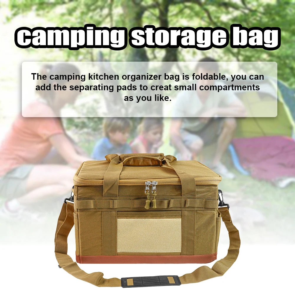 Large Zipper Camping Bag - Anti Crash Storage Organizer