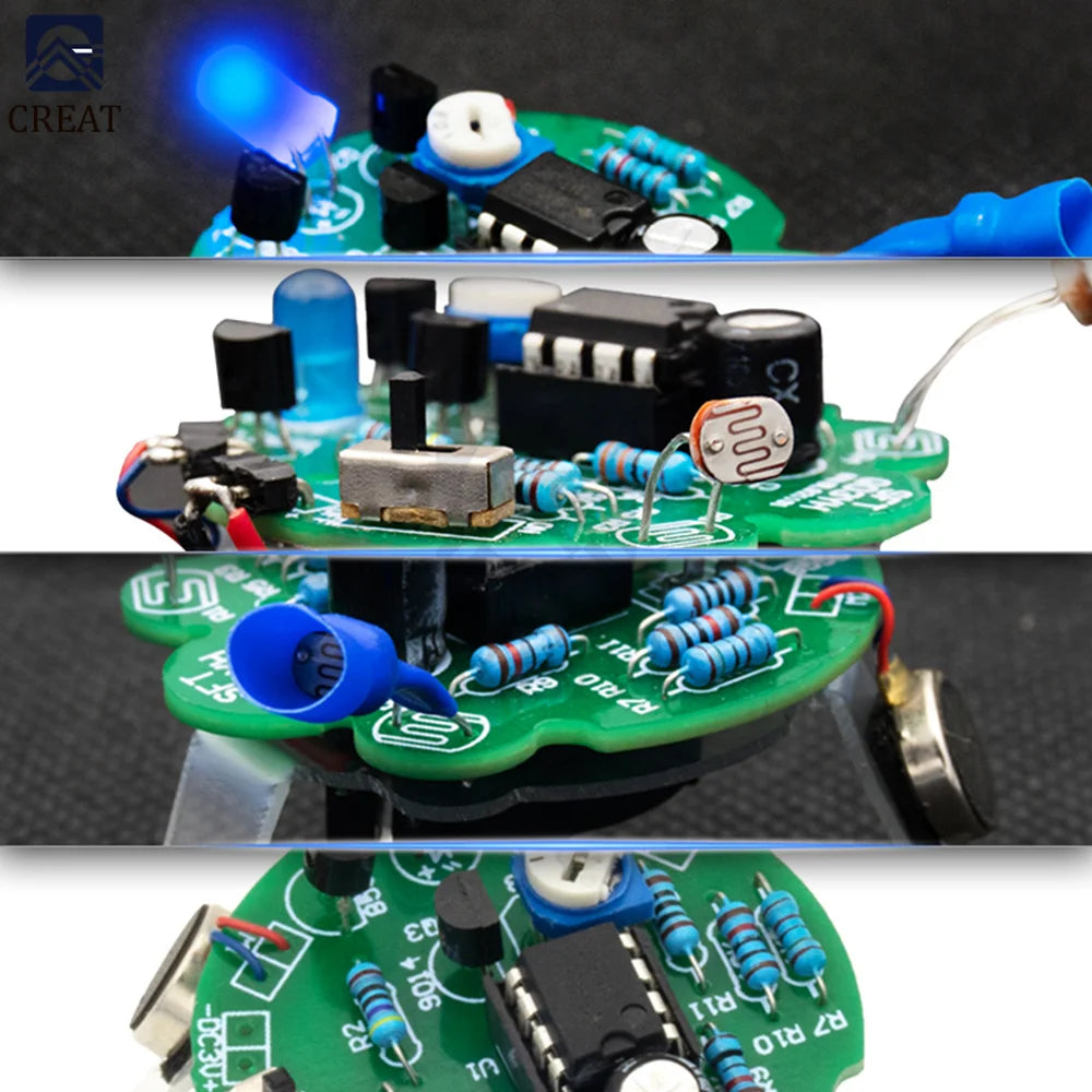 Ziqqucu Firefly Flashing Robot Kit &ndash; LED Breathing Light Feature