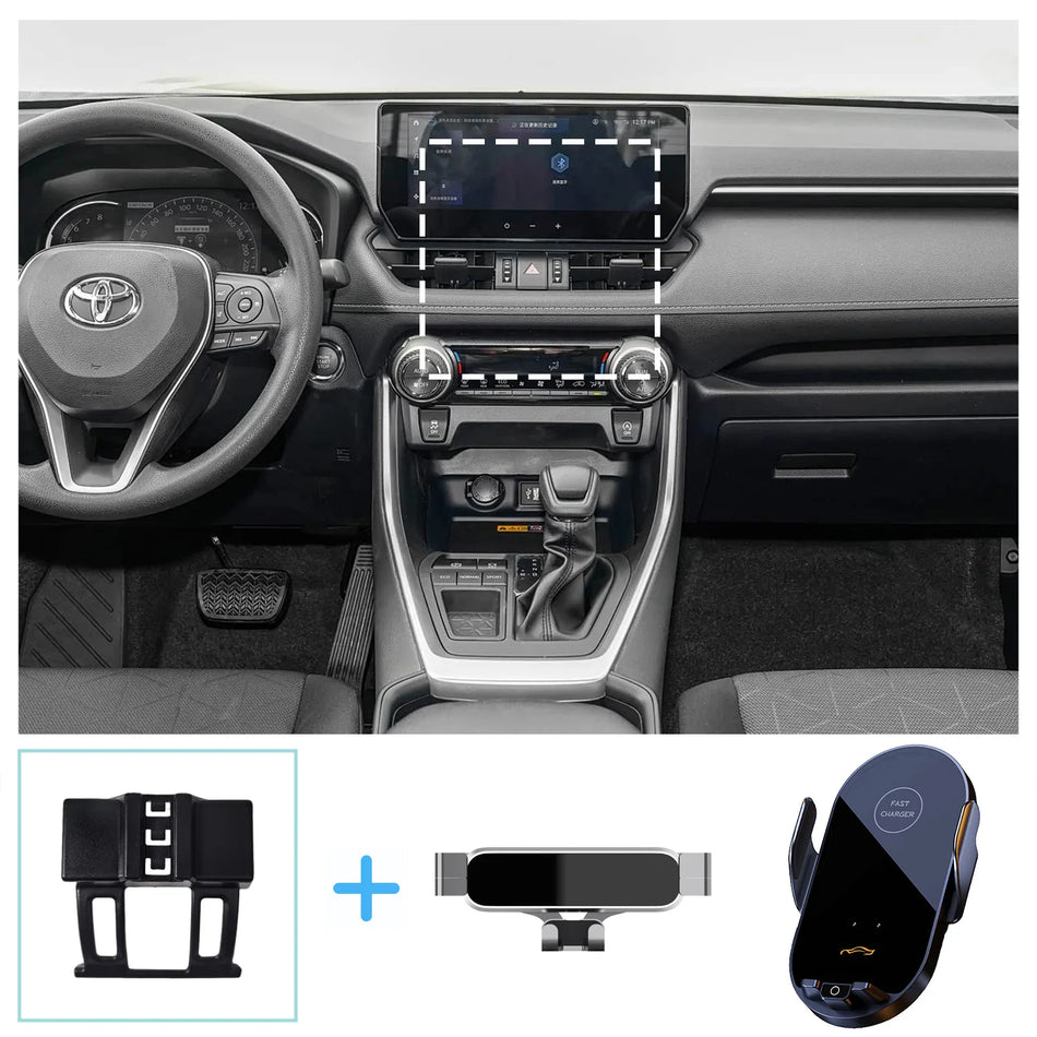 Juhtmevaba laadimise telefonimount Toyota RAV4 2020-2023 jaoks