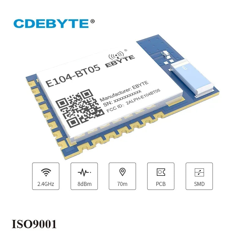 TLSR8266 Bluetooth BLE 4.2 UART SMD Transceiver E104BT05