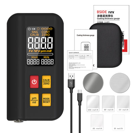 BSIDE T2 Coating Thickness Gauge &ndash; Wide Range 0.1um-1500um BSIDE T2X / CHINA