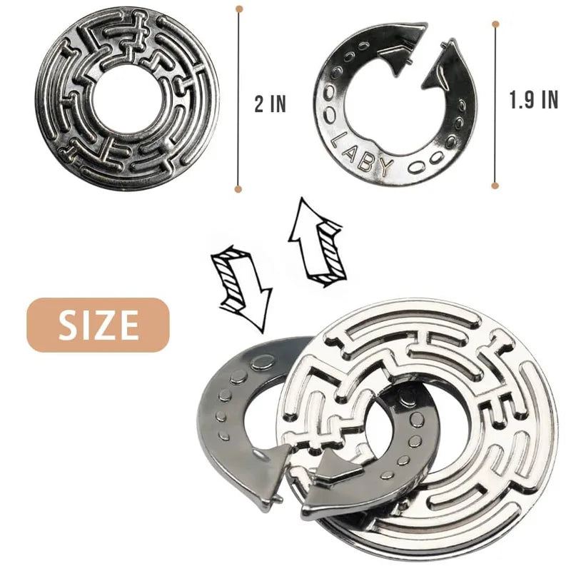 Metal Magic Baffling Puzzles &ndash; Interlocking Brain Teasers