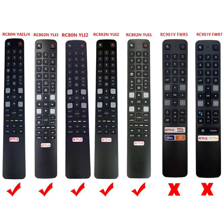 Colorful Silicone Case Remote Control Cover For TCL RC802N YUI1 YU14 U43P6046 U49P6046 Non-slip Silicone Protective Soft Case by InterCyprus Trading Ltd