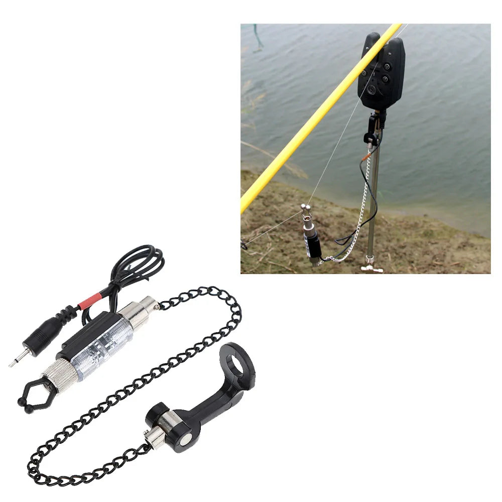 Iron Fishing Bite Alarm Chain Swinger &ndash; LED Indicator