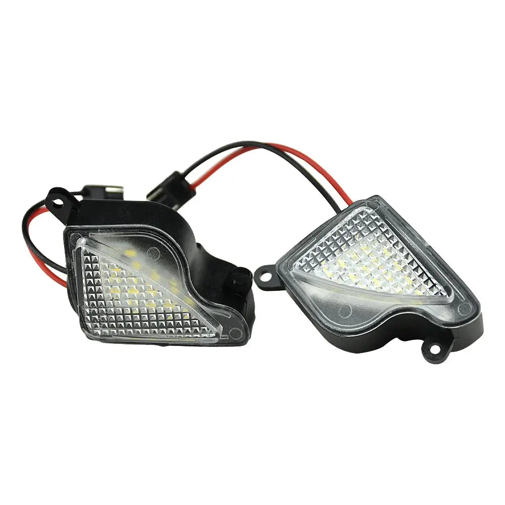 Side Mirror Puddle Lamps Canbus LED 6000K White For Skoda Superb Mk2 Octavia 2 2pcs by InterCyprus Trading Ltd