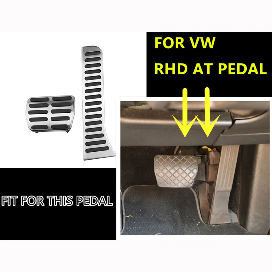 RHD automašīnas pedāļi VW Jetta Mk5, Golf 5/6, Scirocco, Rabbit