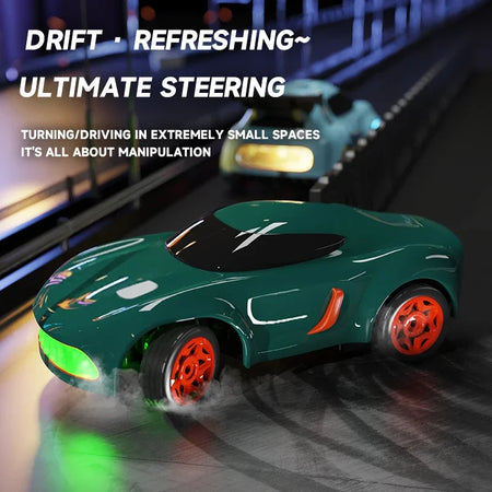 Mini Desktop Drift Car Q197 RC Vehicle &ndash; Colorful Lights