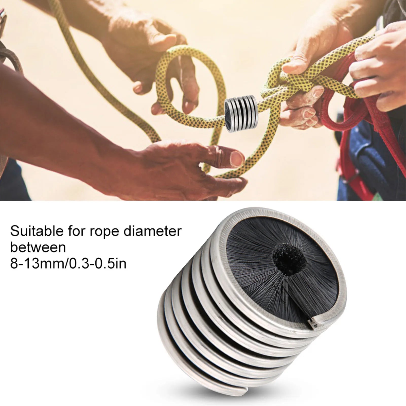 Cord Cleaning Brush Cord Washing Tool Outdoor Rock Climbing Caving Rope Cord Cleaning Brush Washing Tool Rope Cleaning Brush