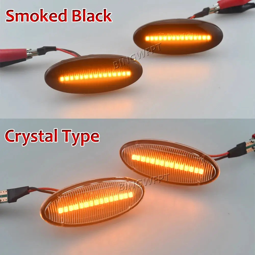 LED Side Marker Mirror Indicator Lamp Flowing Water Turn Signal Light For Nissan Qashqai Dualis Juke Micra March Micra Note by InterCyprus Trading Ltd