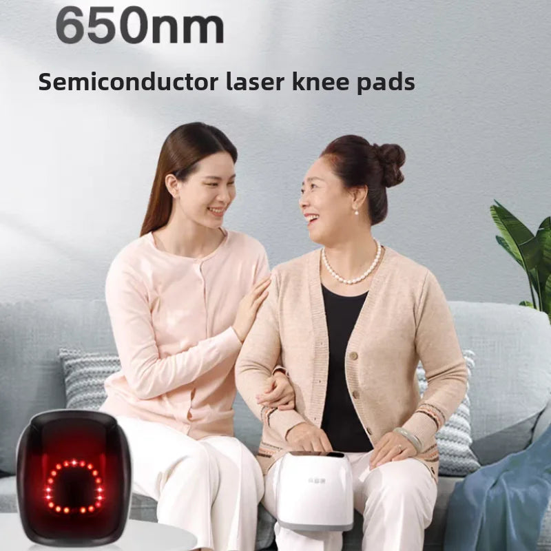 Masážní přístroj na kolena s vzduchovou kompresí a světelnou terapií 4 v 1
