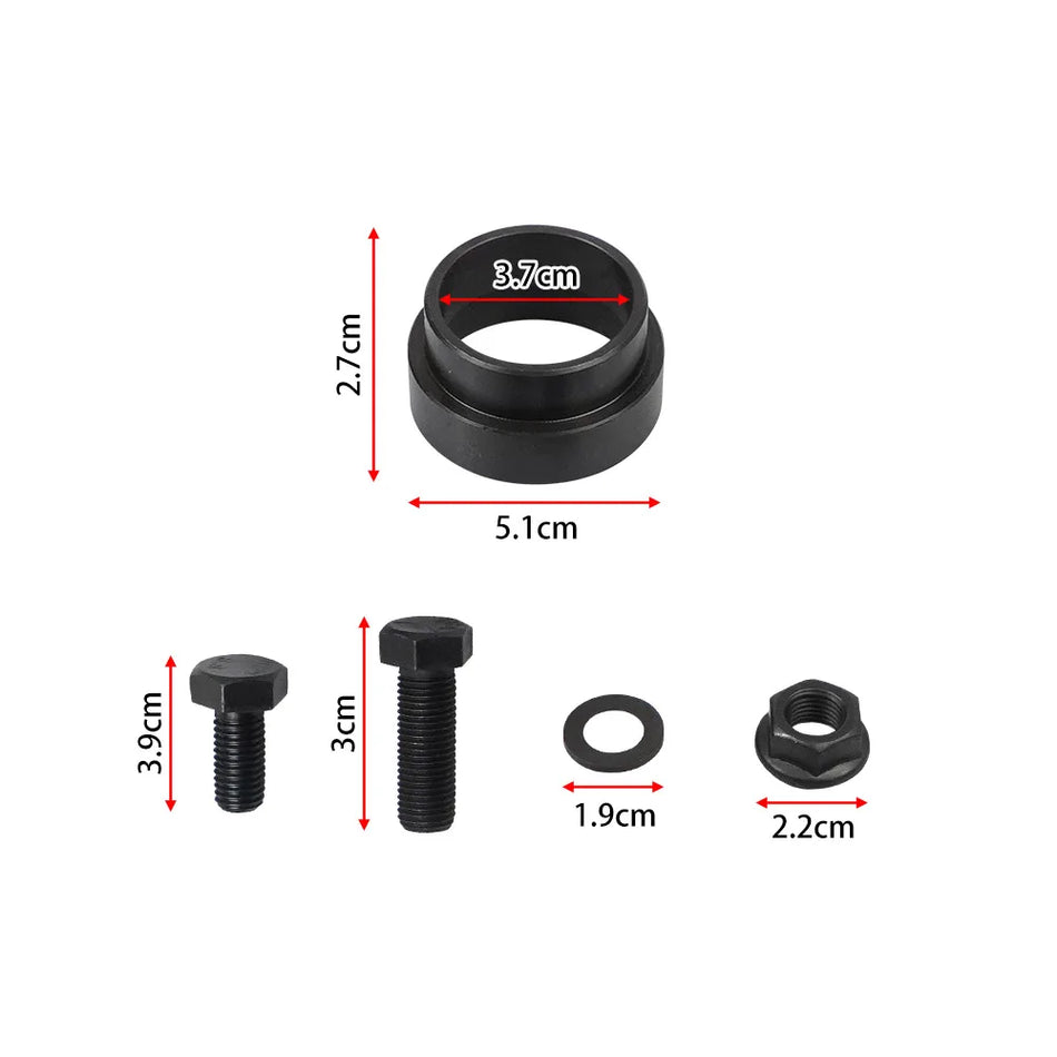 Kit d'adaptateur de manchon de convertisseur de couple GM LS1 LS6 pour TH350 700R4 noir