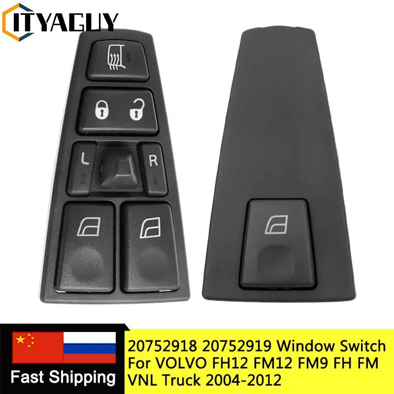 Volvo Truck FH12 FM VNL Passenger Side Power Window Switch Button, Plastic