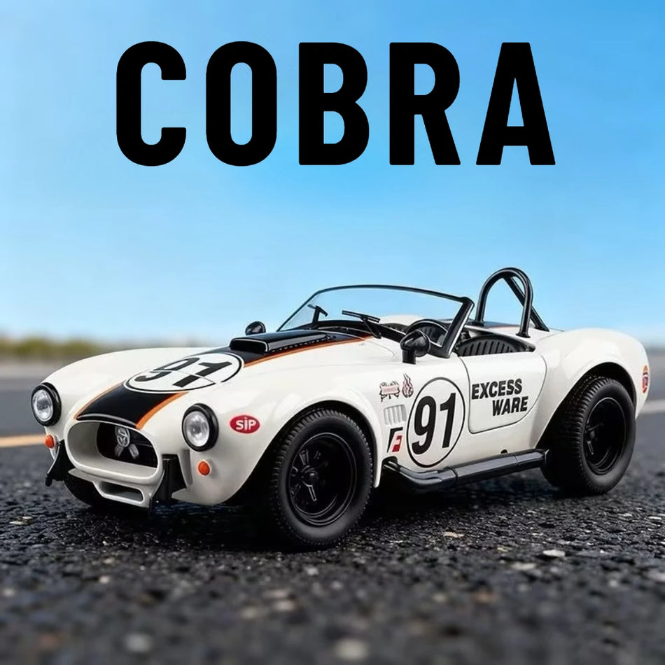 Model de mașină diecast pentru Cobra NA1 cu sunet și lumină la retragere.