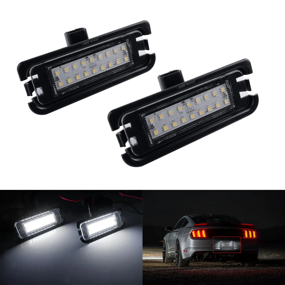 2X Lumières LED Blanches pour Plaque d'Immatriculation pour Ford Mustang 2015-2023