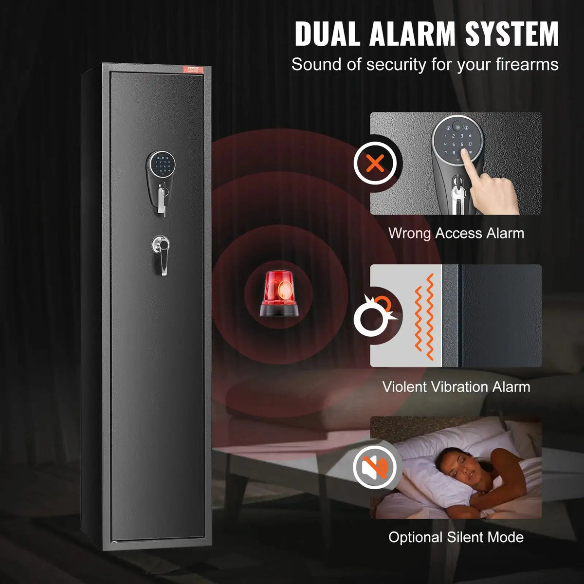 6-8 Rifles Gun Safe &ndash; Digital Keypad Access