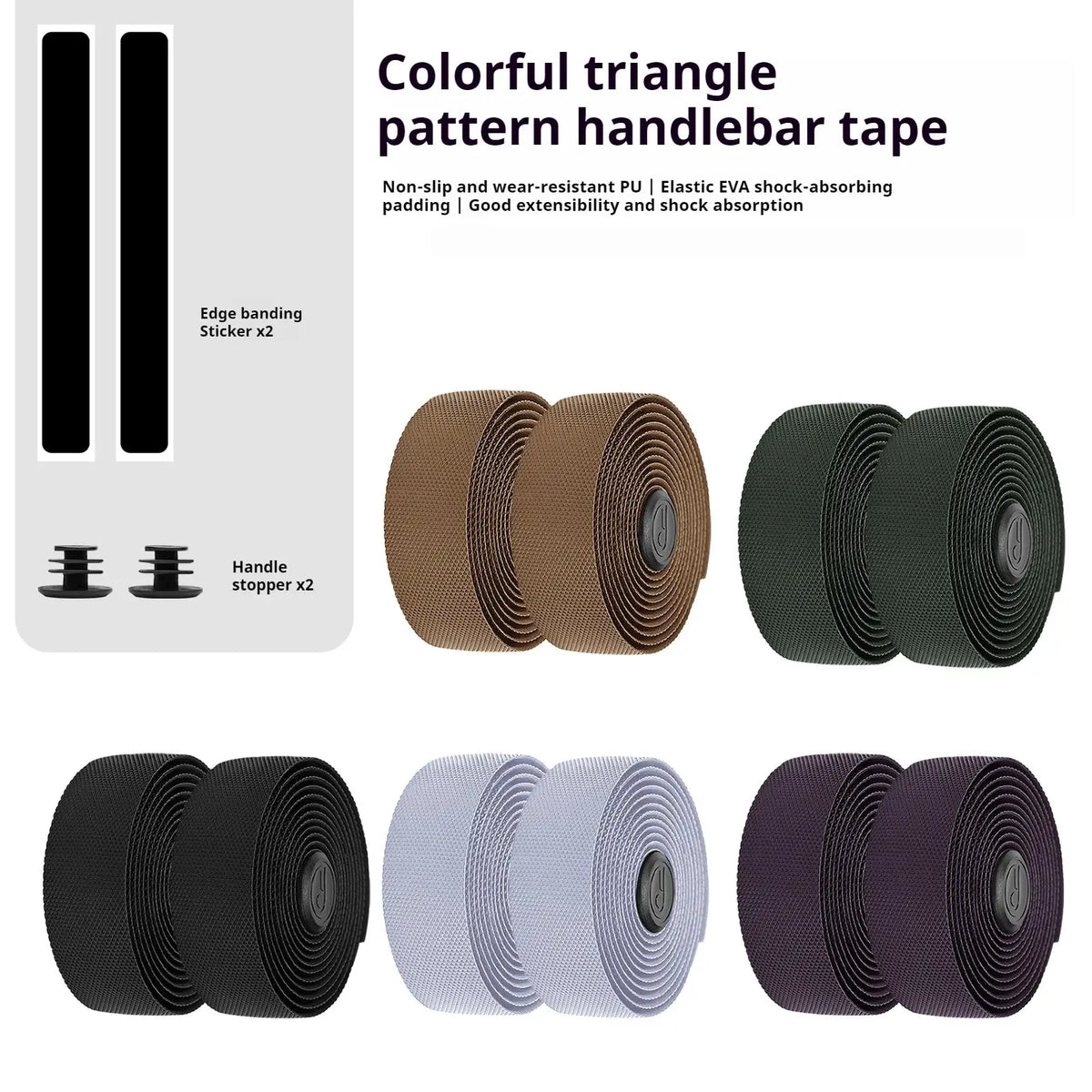ENLEE Bicycle Handlebar Straps Road Bike Handlebar Wraps Ultra-Lightweight Non-Slip Wear-Resistant Essential For Cycling by InterCyprus Trading Ltd