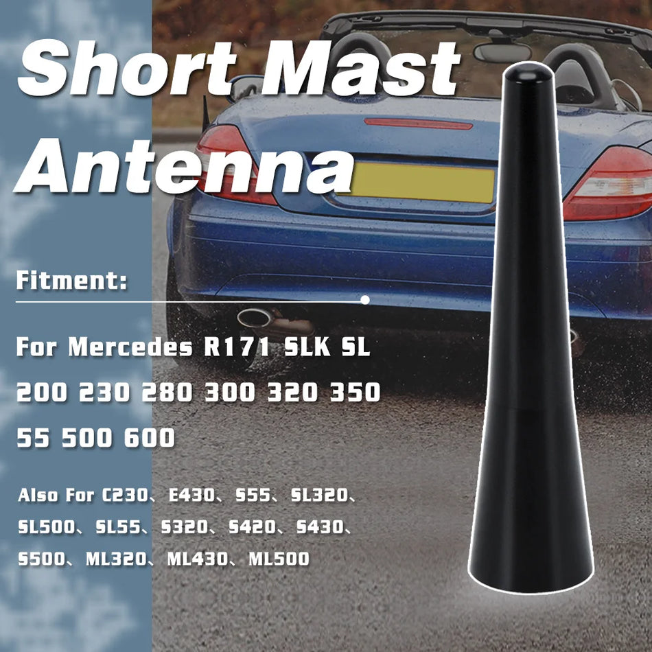 Dekorativna kratka antena od aluminija T6061 CNC obrađena za Mercedes R171 SLK