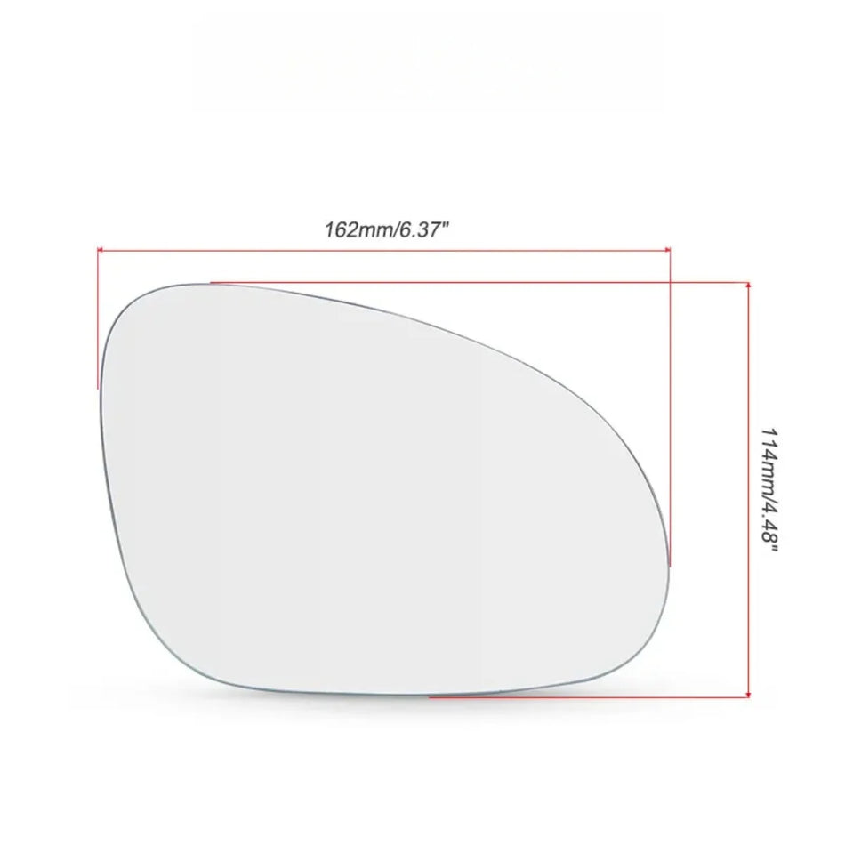 Side View Mirror Glass Heated With ABS For VW Golf Mk5 Jetta Passat B6
