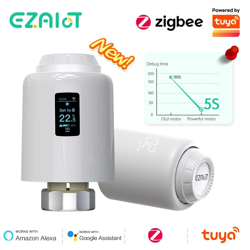 Smart ZigBee TRV Radiator Thermostat &ndash; Voice Control