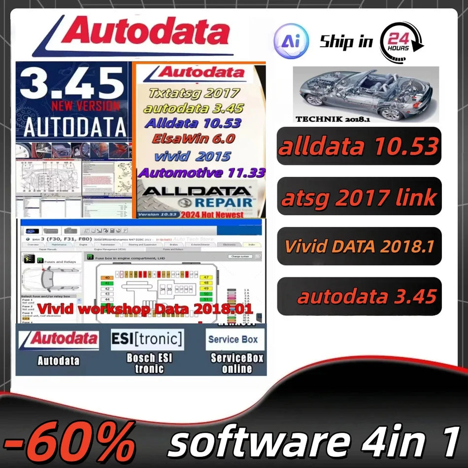 AllData Onarım Yazılımı 10.53 Auto Tech Çevrimdışı, Araç Teşhis