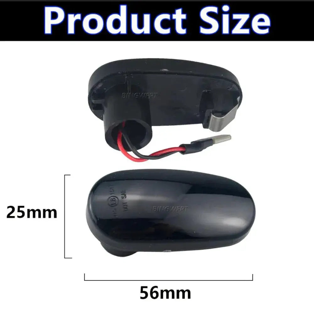 Car Dynamic LED Side Marker Lights Arrow Turn Signal Flashing Blinker Lamp For Alfa Romeo Mito 955 147 GT 937 For Fiat Bravo MK2 by InterCyprus Trading Ltd