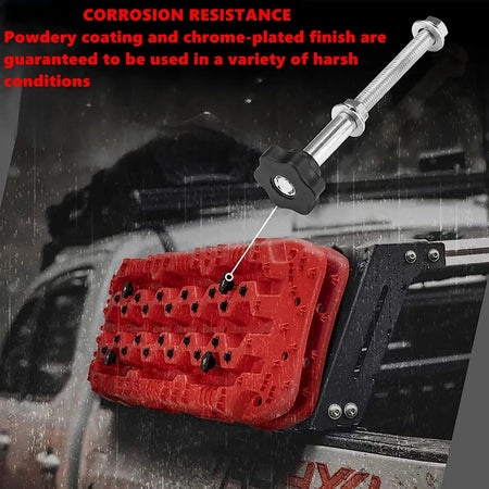 Mounting Pins Kits for Traction Boards Recovery Tracks 4.72"~6.69" Hole Spacing Support Track Bolts Bracket Set by InterCyprus Trading Ltd