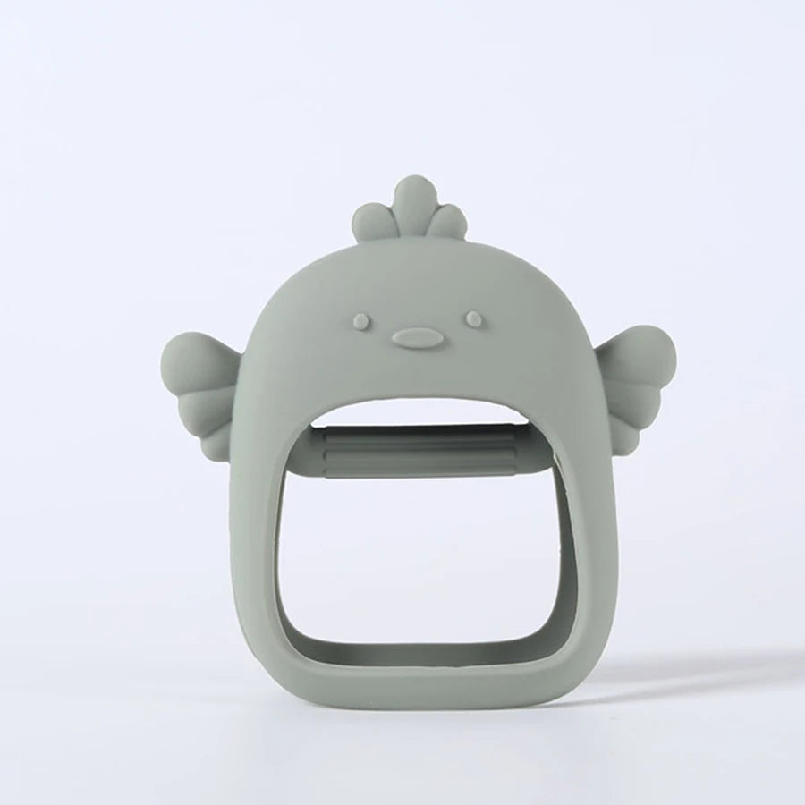 Silicone Baby Teething Toy &ndash; No Fall Design for Easy Handling G
