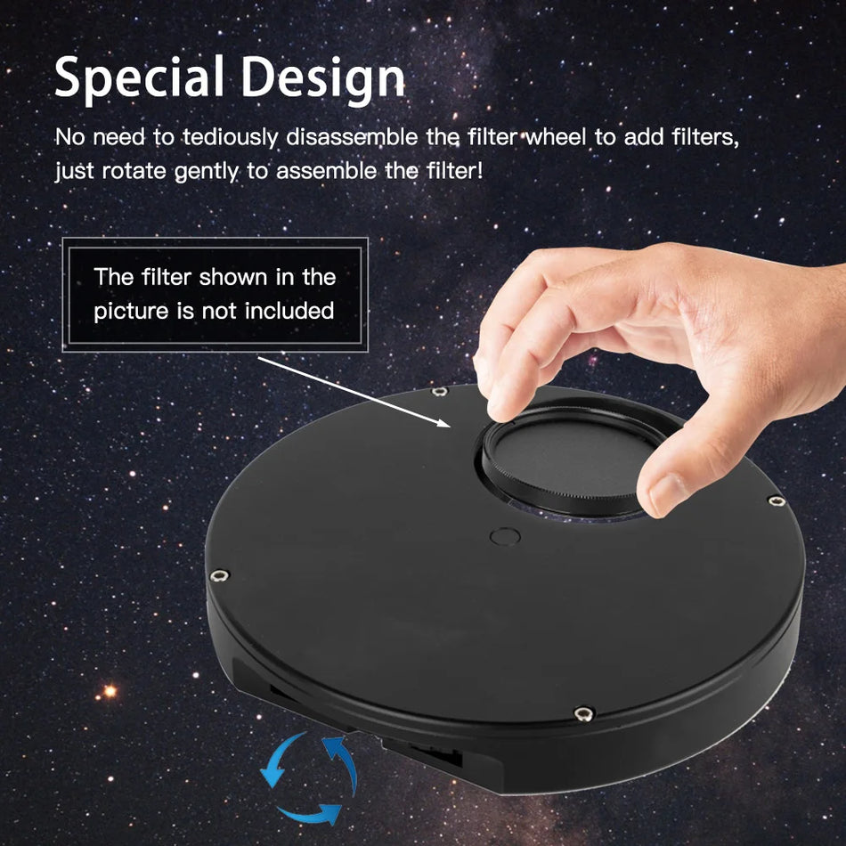 2 Inches Filter Wheel For Telescopes Eyepieces &ndash; 5-Position