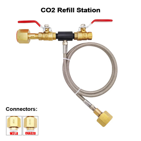 CO2 Fill Station Dual Valve - Multi Use Beverage Systems