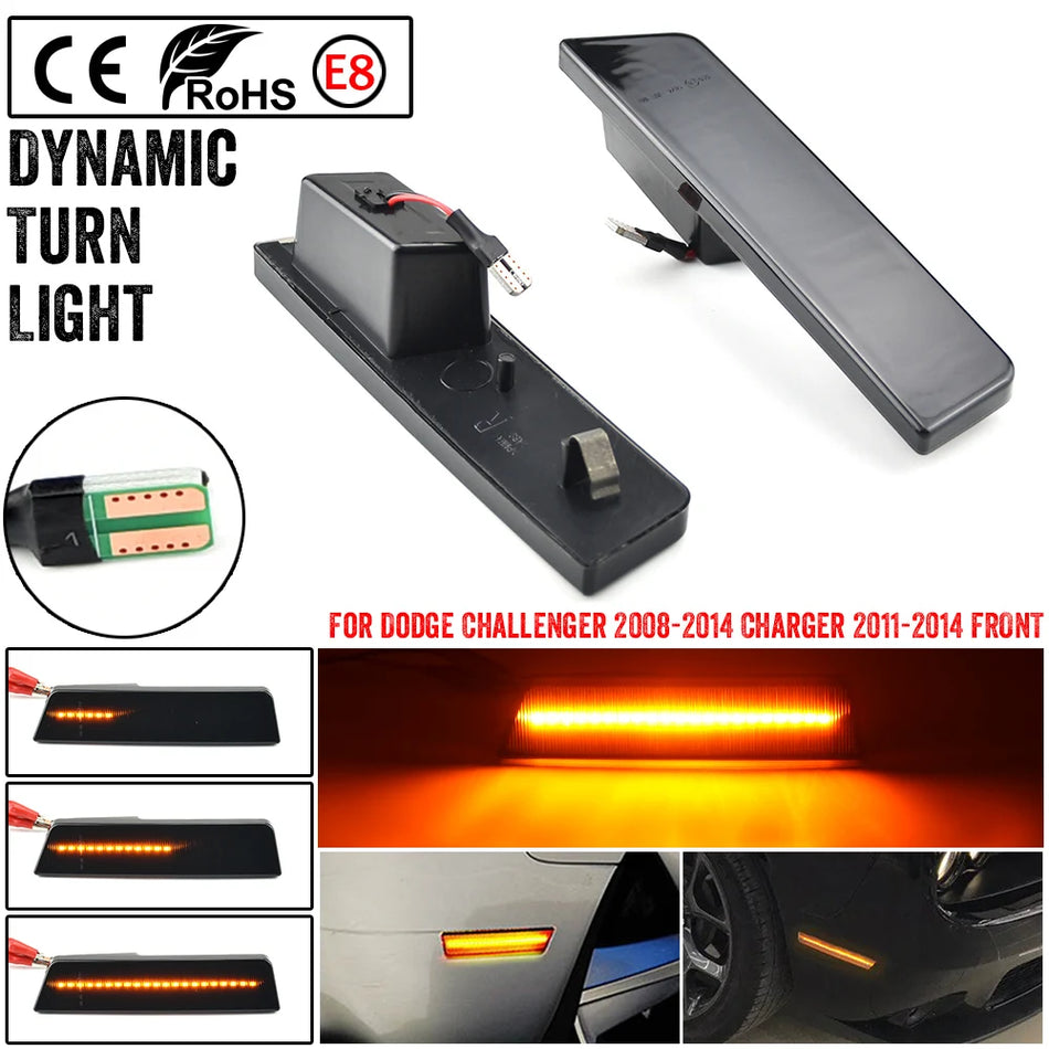 LED sekvenční boční světla pro Dodge Challenger 2008-2014