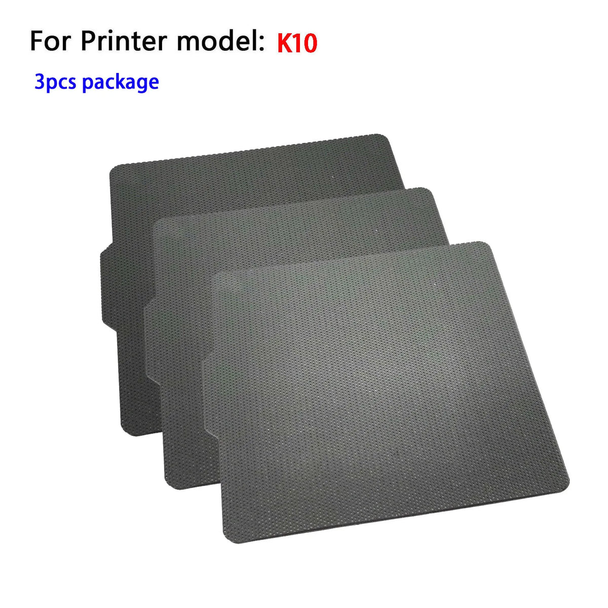 Three Pcs Platform For Easythreed K10&ndash;Magnetic Mesh Surface 3pcs for K10 model / 3pcs